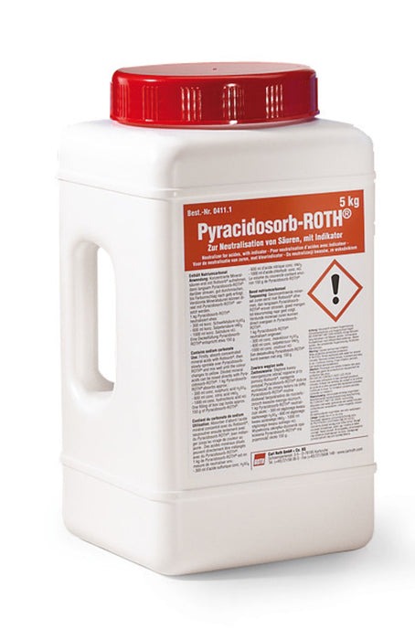 Pyracidosorb-ROTH®, zur Neutralisation von Säuren HDPE-Vierkantbehälter (5 kg)