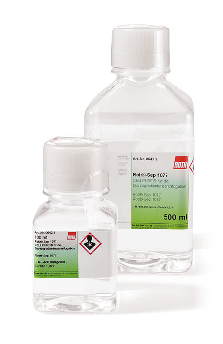 ROTI®Sep 1077 human, steril, für die Dichtegradientenzentrifugation ready-to-use, CELLPURE® (500 ml)