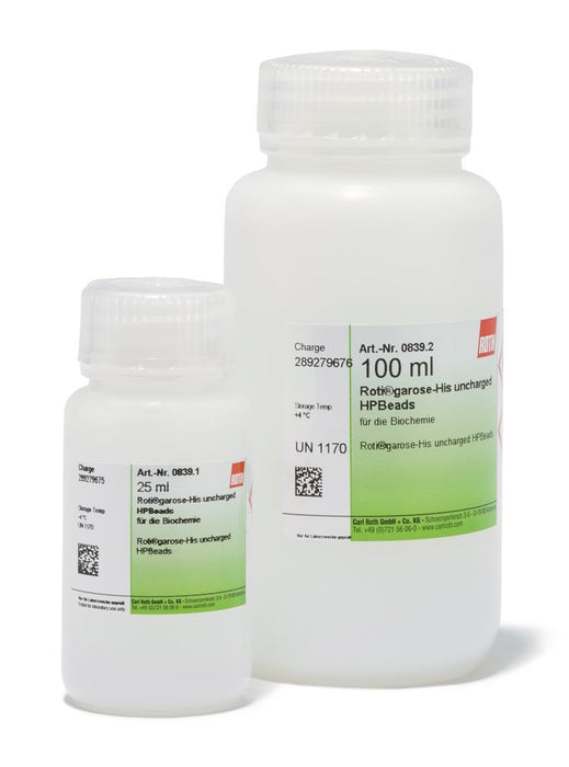 ROTI®Garose-His uncharged HPBeads, für die Biochemie (100 ml)