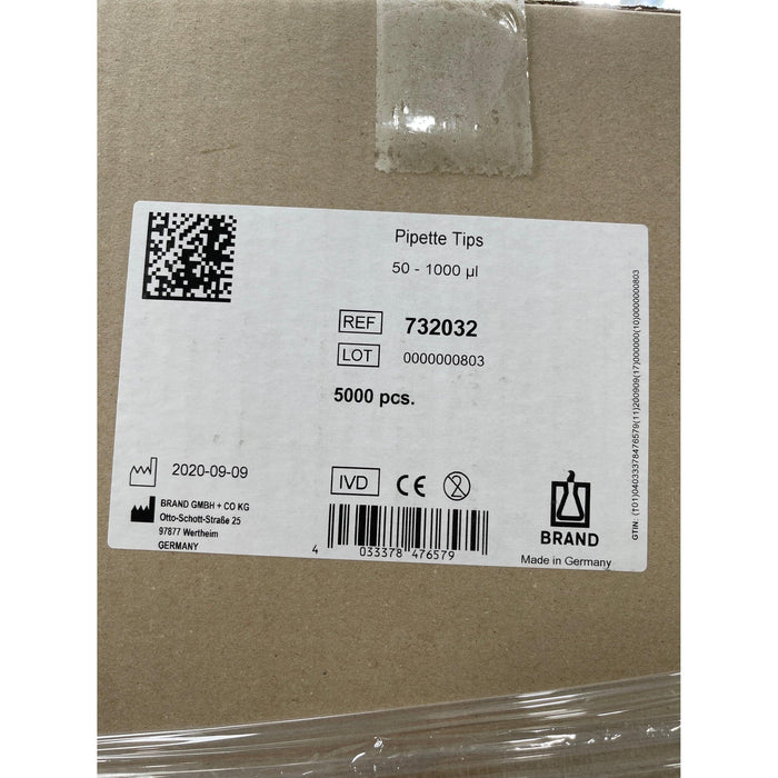 Brand Pipettenspitzen, 50 - 1000 µL, PP, lose im Beutel [5000 Stk.]