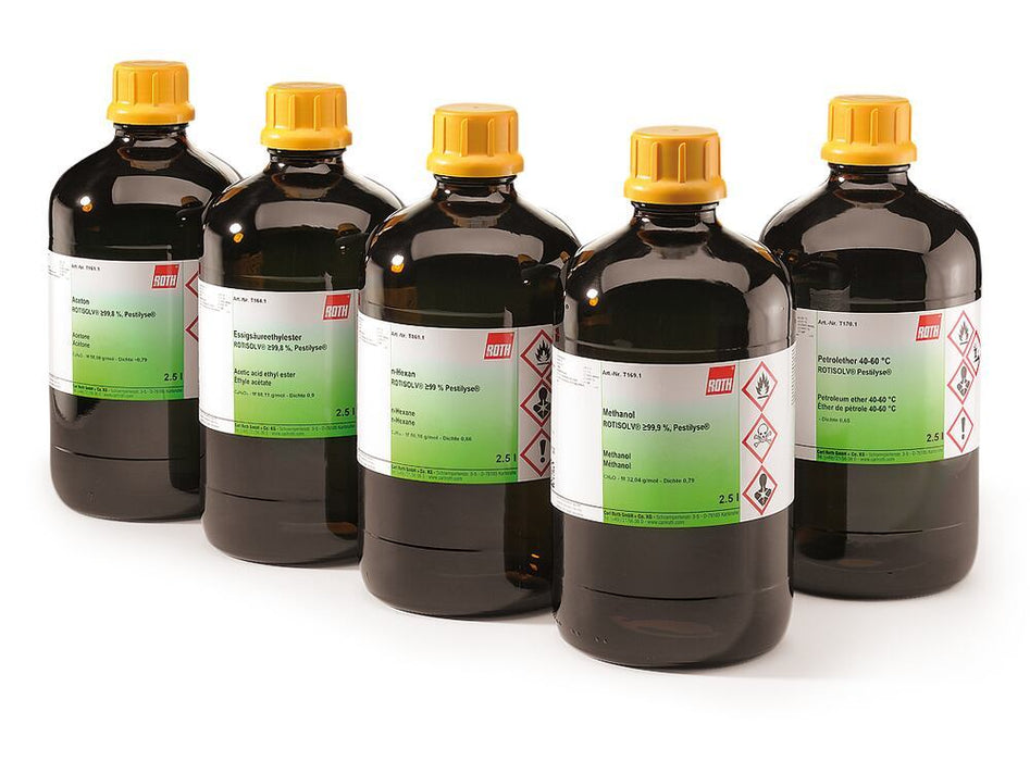 Acetonitril ROTISOLV®, min. 99,9 %, Pestilyse® (4 Liter)