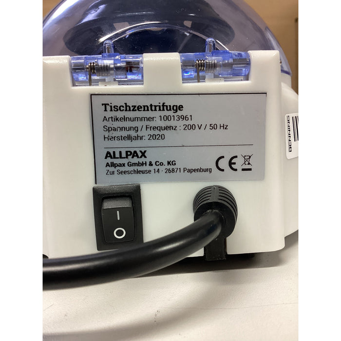 Tischzentrifuge Allpax 10013961, Bj 2020