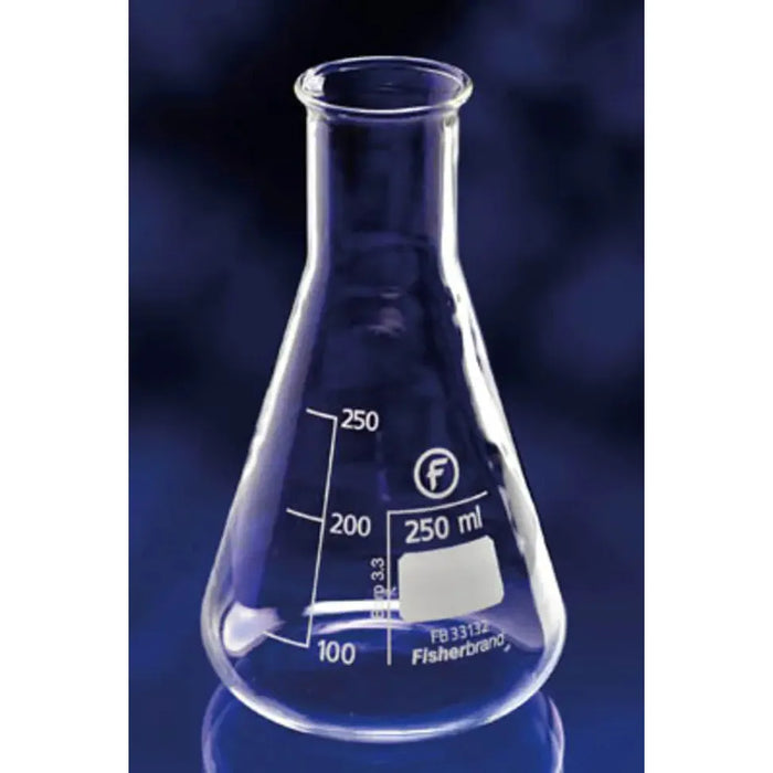 Fisher Scientific Fisherbrand Enghals-Erlenmeyerkolben aus Borosilikatglas 250 mL [10 Stk.]