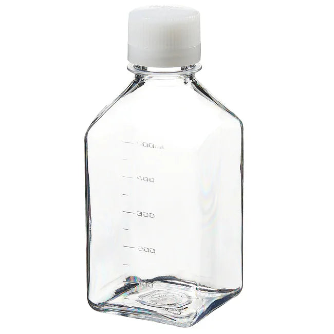 Sterile Square Media Bottle 500mL, PETG<br>[40 Stk.]