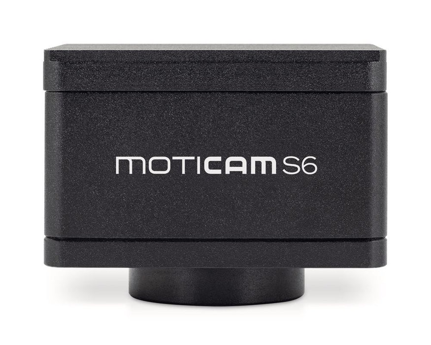 Mikroskopkamera Moticam S6, inkl. CS-Ring, USB 3.1-Kabel, Motic 4-Punkt Kalibrierung, Motic Images Plus 3.0 Software
