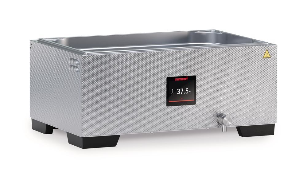 Wasserbad WTB 15 mit Flachdeckel und, Ablasshahn, Volumen 17 l, 5 °C über Umgebungstemperatur bis +100 °C