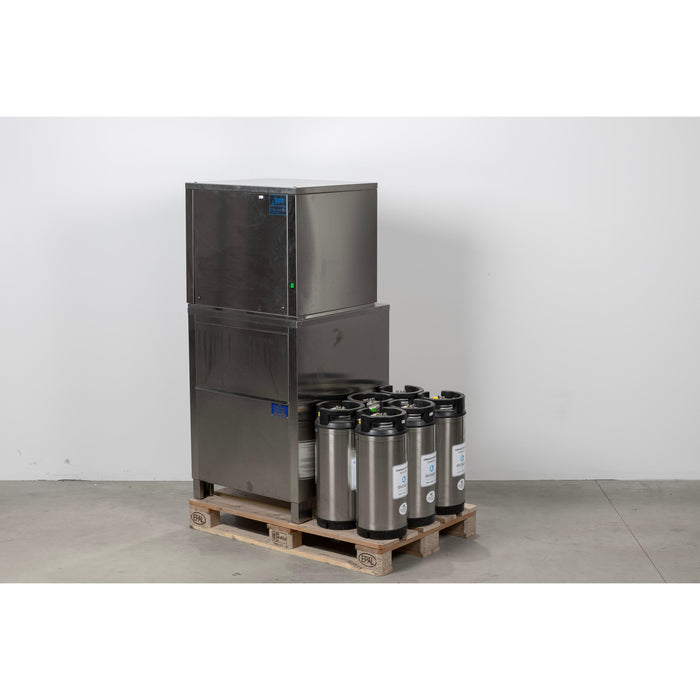 Ziegra ZBE 150 W Scherbeneis-Maschine wassergekühlt, 150 kg/24 h, mit Eisspeicher