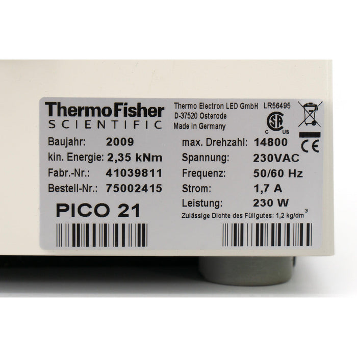 Zentrifuge Thermo Scientific Pico 21 (2009)