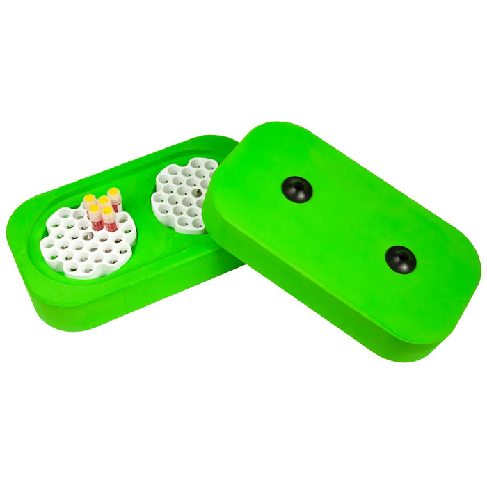 neoLab CellCamper Mini, Einfrierbox für Zellen, 60 x 2.0 ml Kryoröhrchen [1 Stk.]