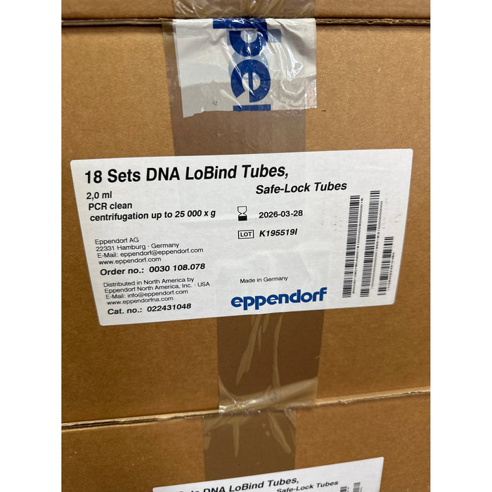 DNA LoBind Tubes, 2,0ml, PCR clean<br>[18x250 Stk. / MHD 2026]