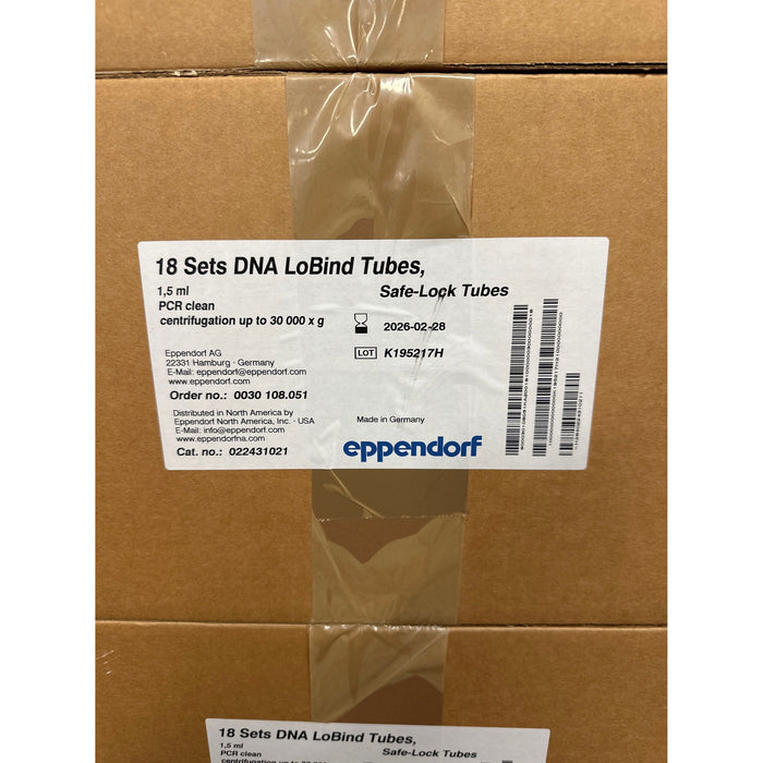 DNA LoBind Tubes, 1,5ml, PCR clean<br>[18x250 Stk. / MHD 2026]