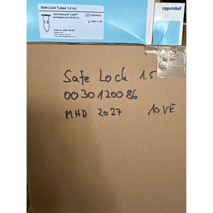 Safe-Lock Tubes 1,5 ml<br>[1000 Stk. / MHD 2027]