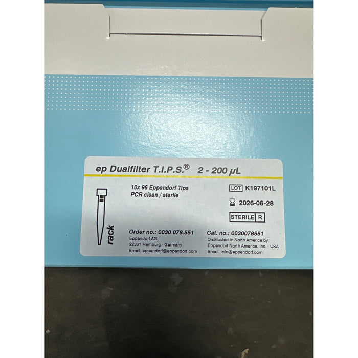 ep Dualfilter T.I.P.S. PCR 2-200µl<br>[4800 Stk. / MHD 2026]
