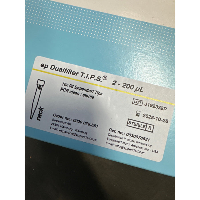 ep Dualfilter T.I.P.S. PCR 2-200µl<br>[960 Stk. / MHD 2025]