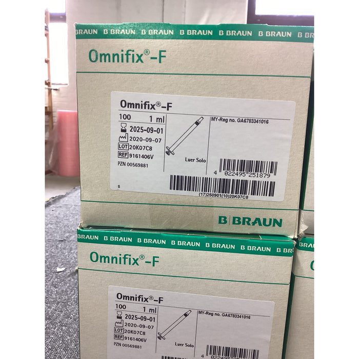 Einmal-Spritzen OMNIFIX 1 ml=100 T.TBC (einz. steril verp.)<br>[100 Stk. / MHD2025]