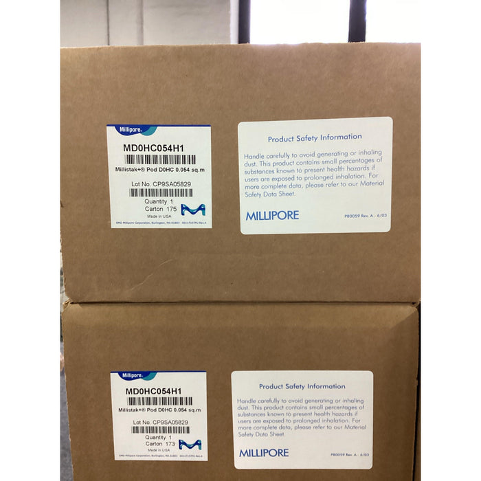 Millistak+ HC Pod-Tiefenfilter, Mediumgrad D0HC, 0,054 m2 Filterfläche, 1/4“-Schlaucholive (1 Stk)