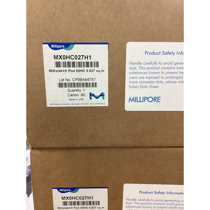 Millistak+ Pod-Tiefenfilter, X0HC-Medienreihe, 0,027 m2 Filterfläche, 1/4“-Schlaucholive (1 Stk)