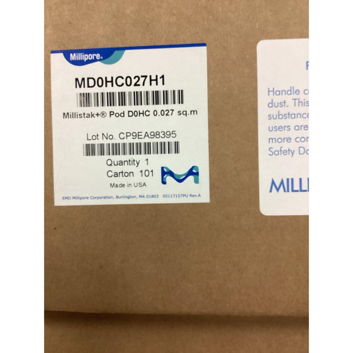 Millistak+ HC-Pod-Tiefenfilter, Mediumgrad D0HC, 0,027 m2 Fläche, 1/4" Schlauchtüllenverbindung (1 Stk)