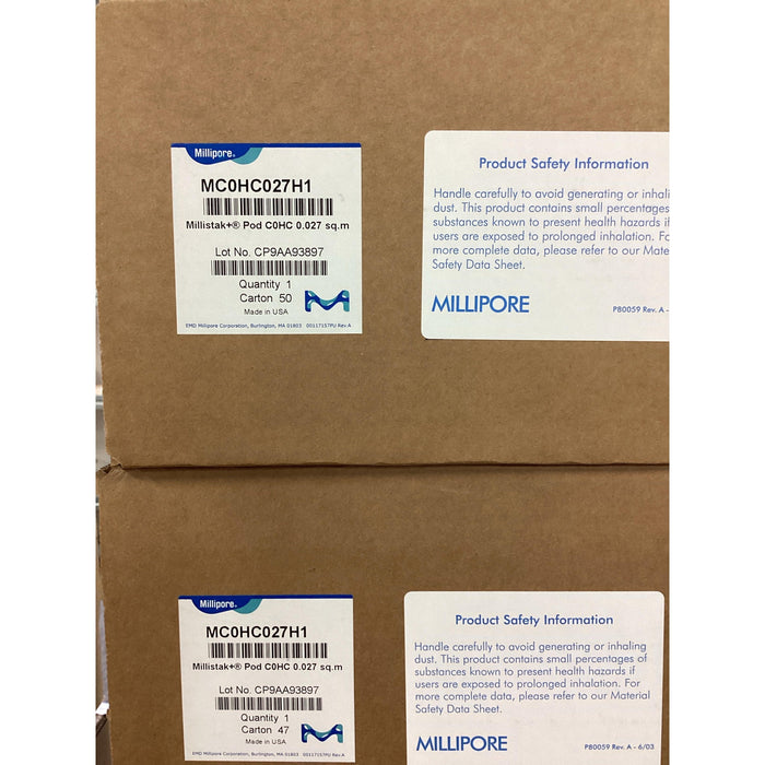 Millistak+ HC Pod-Tiefenfilter, C0HC-Medienreihe, 0,027 m2 Filterfläche, 1/4“-Schlaucholive (1 Stk)