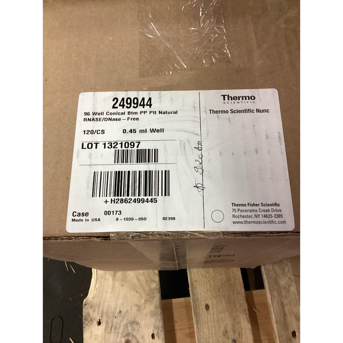 Thermo Scientific Nunc 96-Well MicroWell Platten aus Polypropylen V-Boden unsteril [120 Stk.]