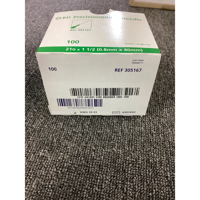 21 G x 1-1/2 in. BD PrecisionGlide™ Needle<br>[100 Stk. / MHD2024]