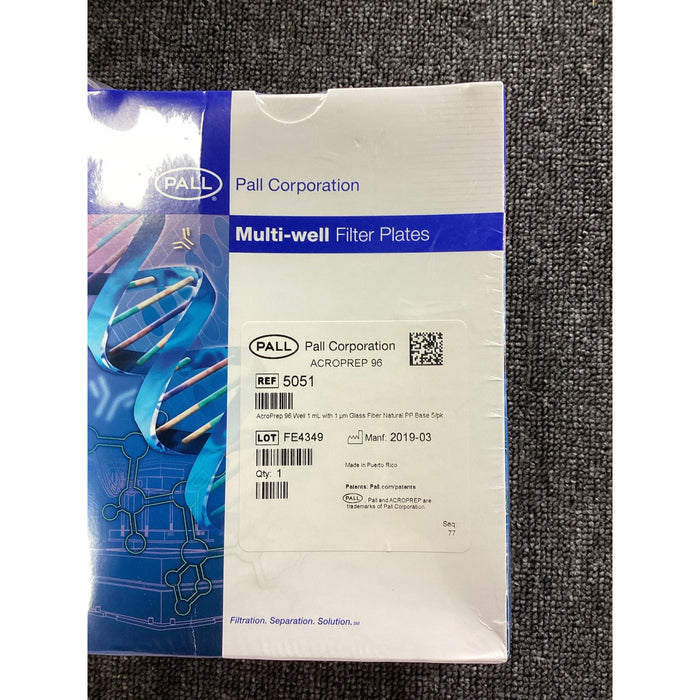 Pall Cytiva AcroPrep 96-well filter plates, Glass fiber, 1.0 µm, 1mL [5 Stk.]