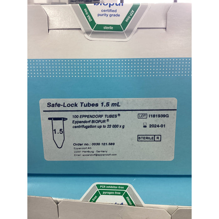 Safe-Lock Tubes 1.5mL Biopur [100 Stk. / MHD 2024]