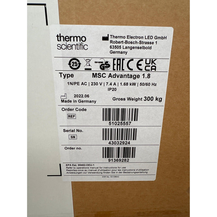 Thermo Scientific MSC Advantage 1.8m BSC Sicherheitswerkbank