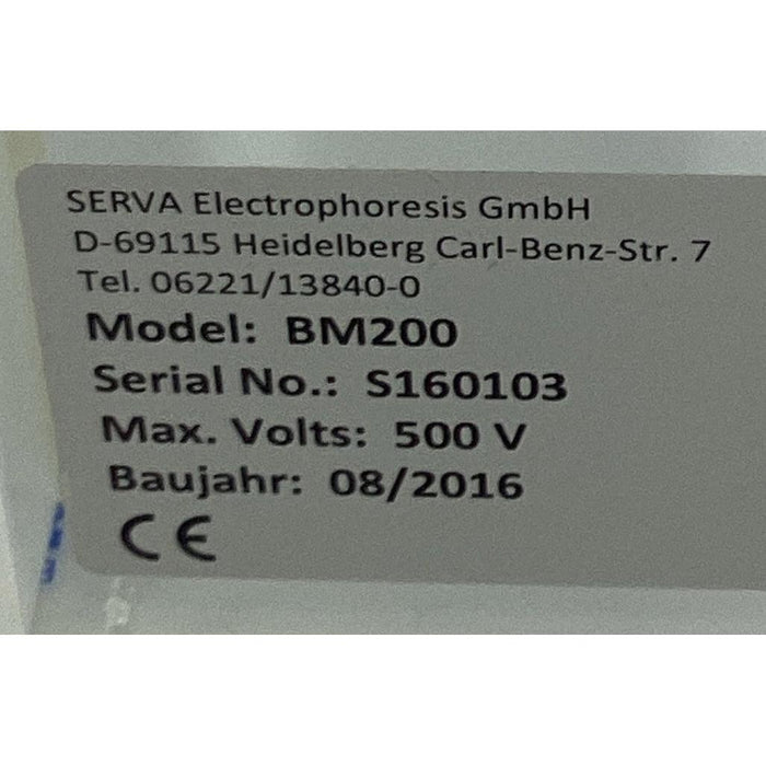 Serva BlueMarine 200 Elektrophoresekammer (2016/08)