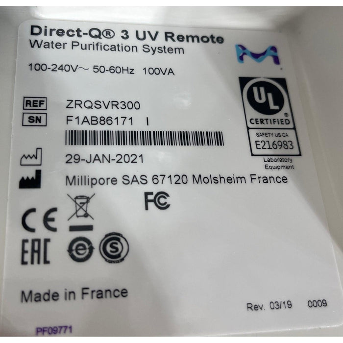 Millipore Direct-Q 3 UV Remote