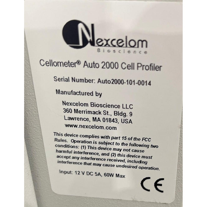 Nexcelcom Cellometer Auto 2000 Cell Viability Counter