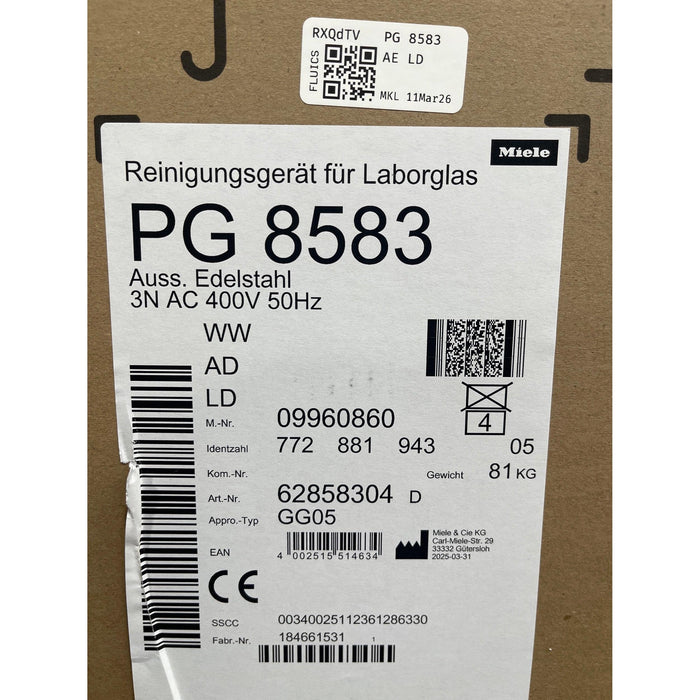 Miele PG 8583 AE WW AD LD Reinigungs- und Desinfektionsautomat (2025-03)