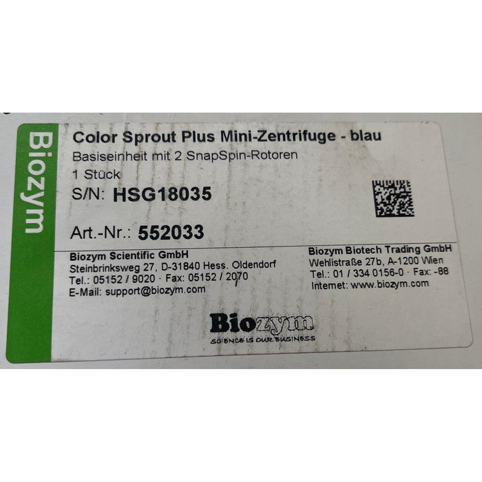Heathrow Scientific Color Sprout Plus Mini-Zentrifuge