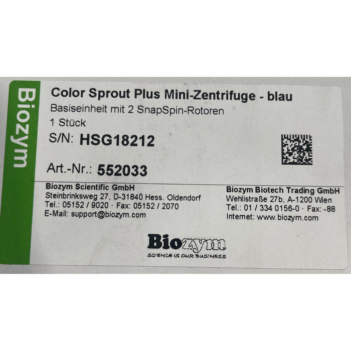 Heathrow Scientific Color Sprout Plus Mini-Zentrifuge