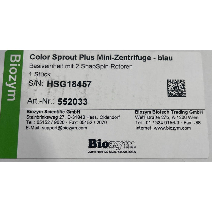 Heathrow Scientific Color Sprout Plus Mini-Zentrifuge