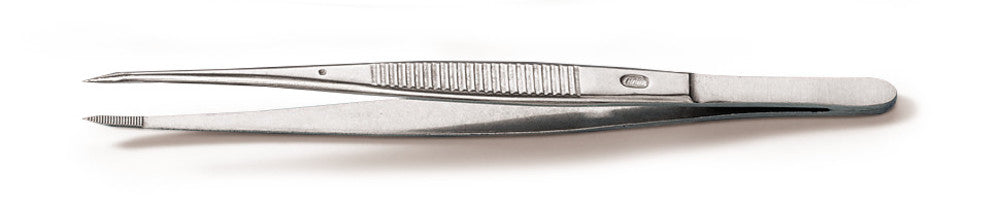 Pinzette, gerade, spitz, chirurgisch, aus Remanit 4301, Länge 105 mm (1 Stk.)