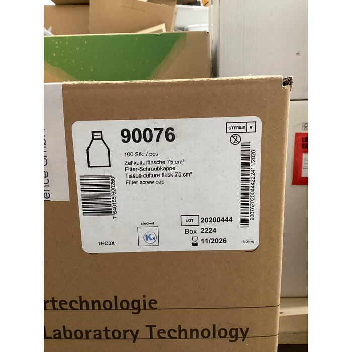 TPP Zellkulturflasche 75 cm2 [100 Stk. / MHD 2026]