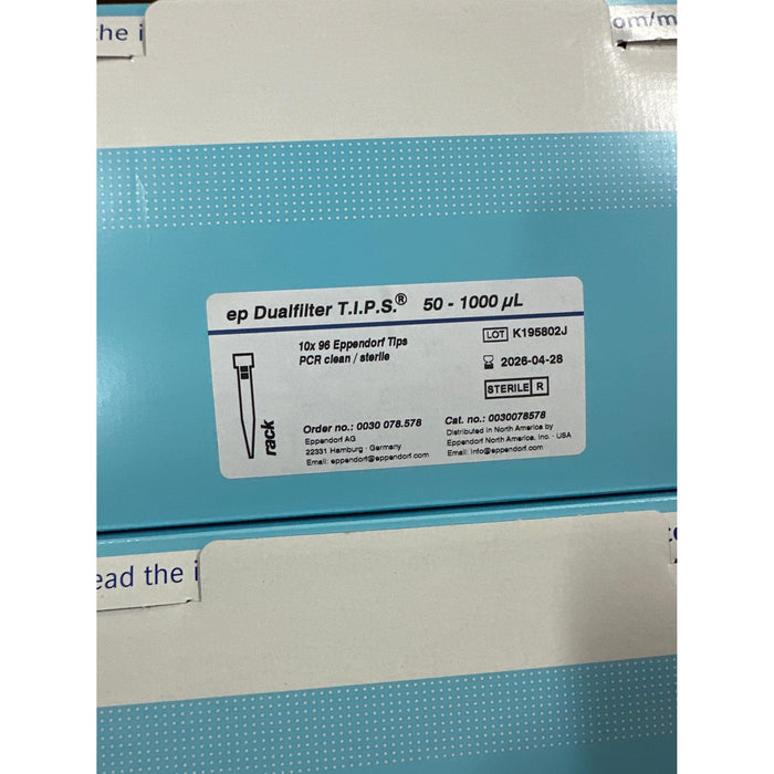 Eppendorf ep Dualfilter TIPS 50-1000 µL PCR clean und steril [960 Stk. / MHD 2026]