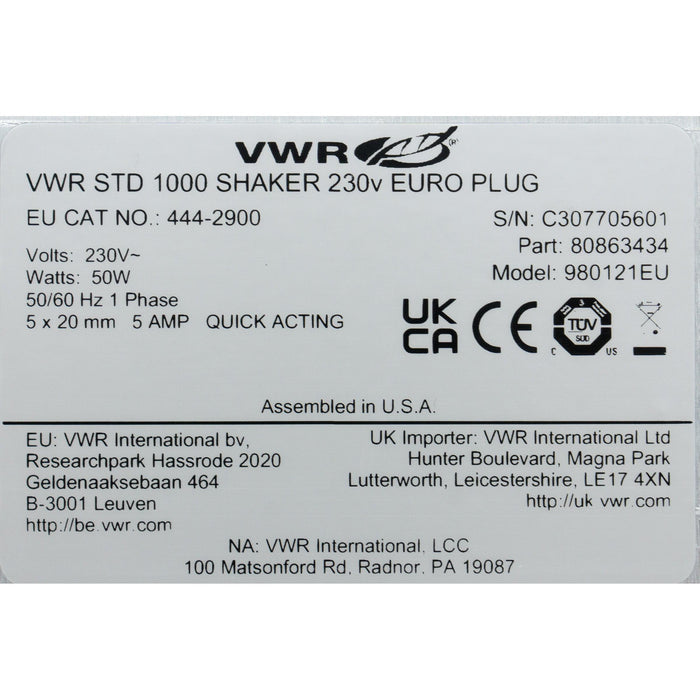 Orbitalschüttler VWR Standard 1000
