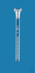 Reagenzröhrchen Boro 3.3 grad.PP-Stopfen 10 ml:0,1 ml, NS 12/21, 15 x 165 mm (10 Stk.)