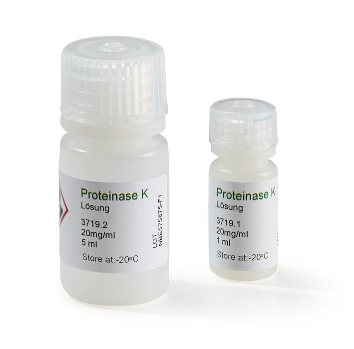 Proteinase K - Lösung, 20 mg/ml, steril, ready-to-use für die Biochemie und Molekularbiologie (5 ml)