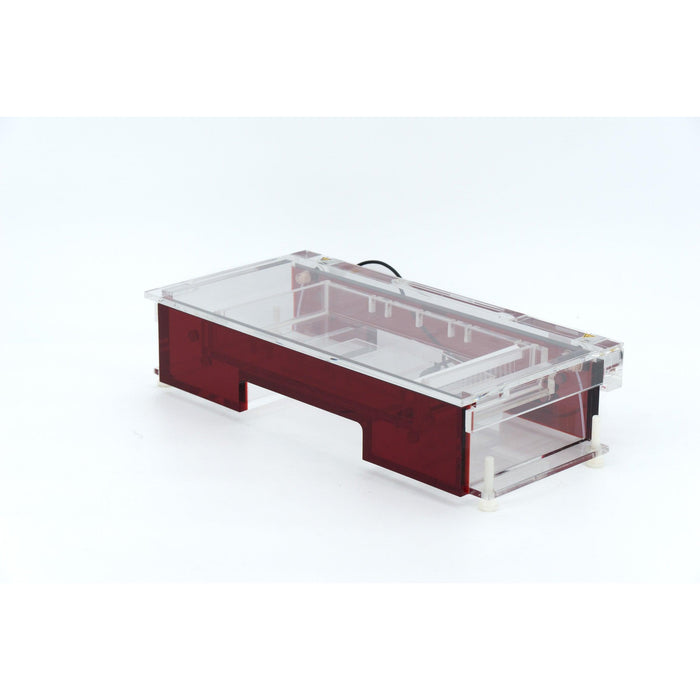 Große Elektrophoresekammer mit Gelschlitten und Kamm