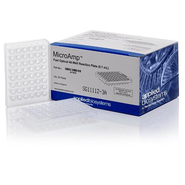 Thermo Fisher Scientific Applied Biosystems Microamp Schnelle, optische 48-Well-Reaktionsmikrotiterplatte [20 Stk.]