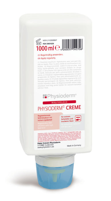 Physioderm® Creme, Hautpflege, Spenderflasche 1000 ml 1000 ml Spenderflasche (1 Stk.)