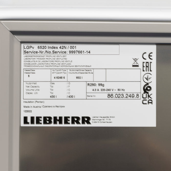 Liebherr LGPv 6520 Pharma-Gefrierschrank