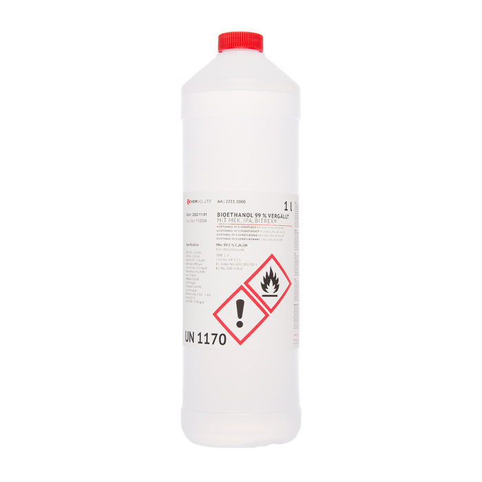 Bioethanol 99 % vergällt mit MEK, IPA und Bitrex® (min. 99,2 %)