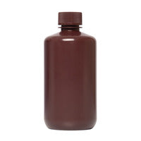 Enghals-Flaschen, braun, HDPE, 125 ml, VE=12, LABSOLUTE®
