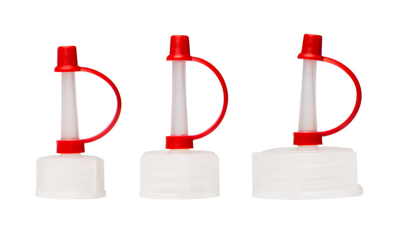 Tropfverschluss, GL18, LDPE, für Enghalsflaschen 7696163 & 7696164, mit roter Schutzkappe, VE=1, LABSOLUTE®