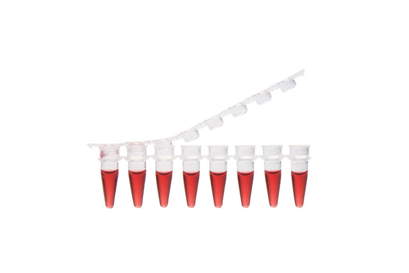 PCR 8er-Streifen, flach, Standard, mit Deckelstreifen, VE=125, LABSOLUTE®