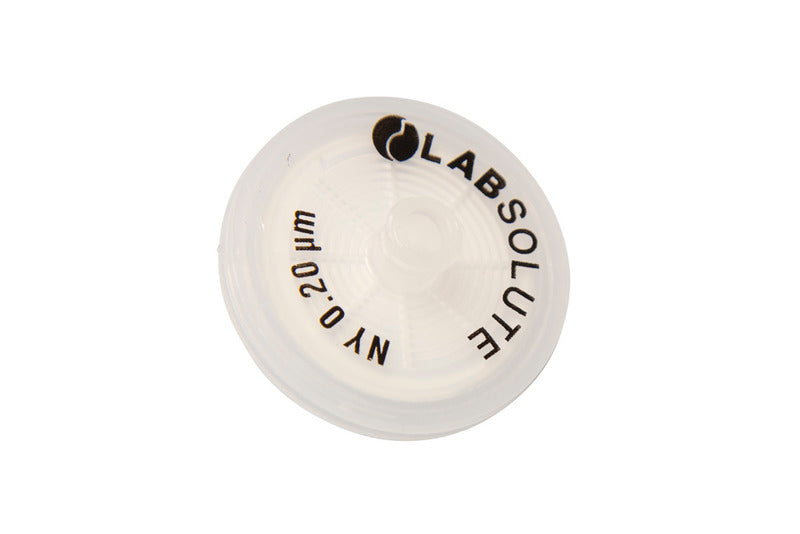 Spritzenvorsatzfilter Nylon Membran, Durchmesser 25 mm, Porengröße 0,20 µm, unsteril, 500 Stück, LABSOLUTE®
